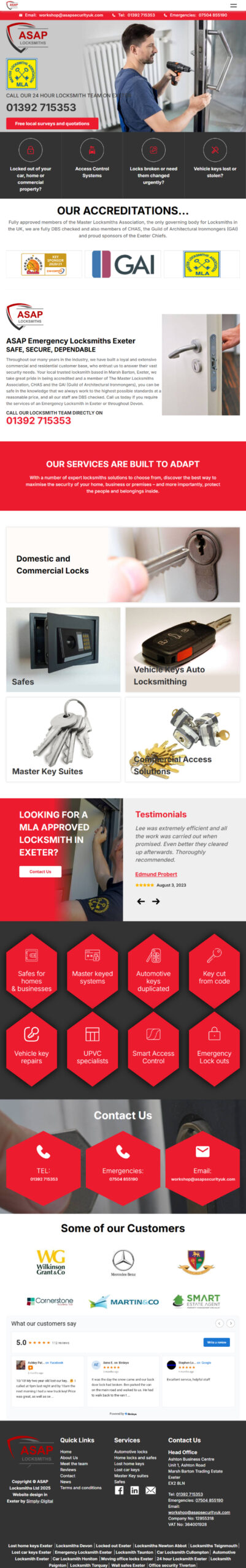 ASAP Locksmith Sexeter